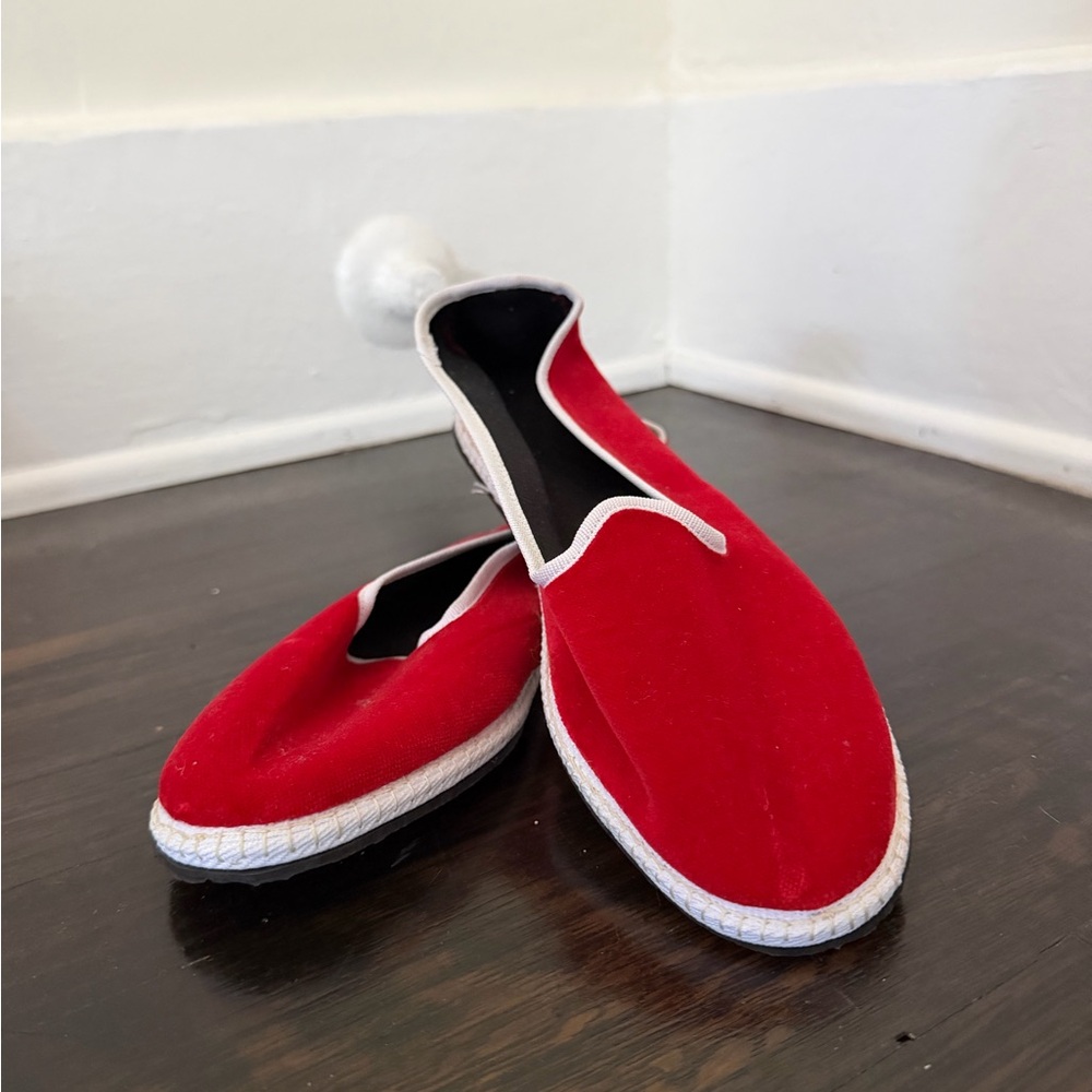 Ortigia Red Velvet Friulane Italian Slippers